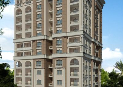 برج سكني – تقسيم ابو رجيلة – النزهة الجديدة